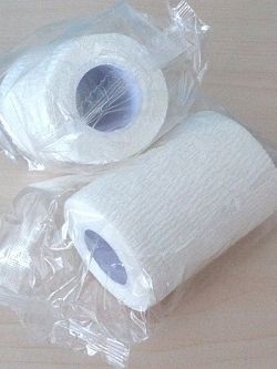 Mão adesiva elástica não tecida da atadura da luz EAB Tearable