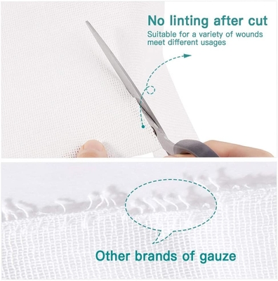 8 dobras branca Gauze Pad não tecido estéril médico 10cmx10cm