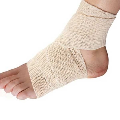 Boa atadura elástica branca 15cm do crepe do algodão de Breathability