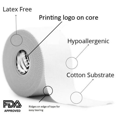 Fita 100% atlética do algodão Gauze Bandage médico 3.8cmx9.14m