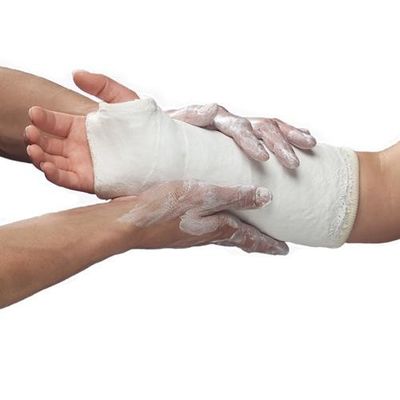 Gauze Bandage médico branco, emplastro elástico da atadura de Paris