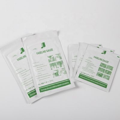 Almofadas de Vaselinee Gauze Dressing Paraffine Medical Gauze