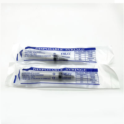 Seringas plásticas descartáveis e agulhas de ISO13485 23g 3ml