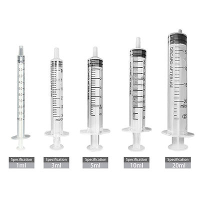 Seringas hipodérmicos descartáveis estéreis, seringa 1ml sem agulha