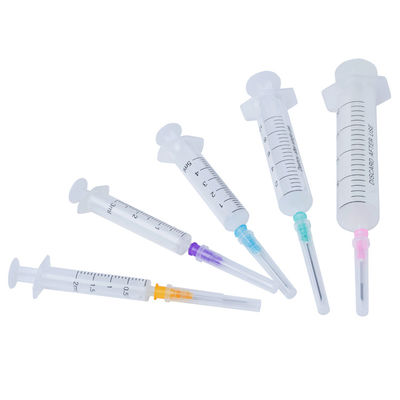 Seringas de 2 partes e agulhas da seringa plástica do deslizamento de 5ml Luer