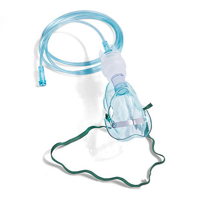 Máscara de oxigênio descartável médica do PVC do ISO do CE com tubulação