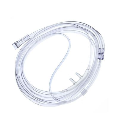 O PVC médico descartável coloriu a cânula nasal do oxigênio