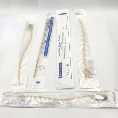 2 3 4 tubos de sução médicos da maneira, cateter dobro de Foley do látex do silicone do lúmen