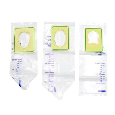 Saco estéril da drenagem da urina do bebê, saco de coleção pediatra da urina de 100ml 200ml