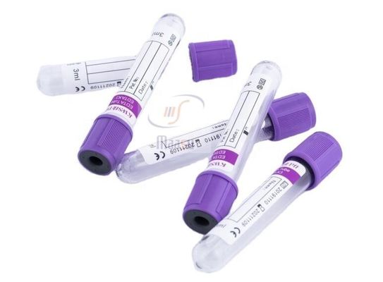 tubos da coleção da amostra de sangue de 13x100mm, tubos da coleção do sangue do vácuo do EDTA