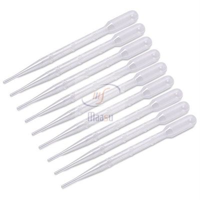 A pipeta plástica de transferência de Pasteur graduou a pipeta 3ml de Pasteur