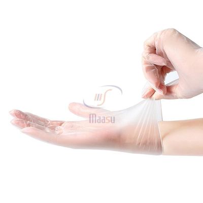 Luvas descartáveis médicas do exame do vinil do anti vírus