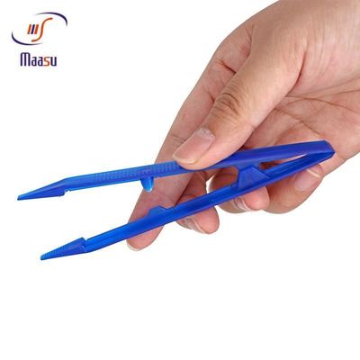 Ferramenta peridental descartável plástica azul da pinça 15.5cm