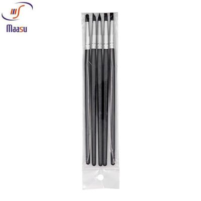 Escova dental preta Pen Periodontal Tool do silicone 5pcs