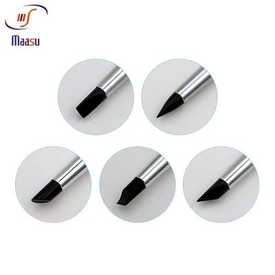 Escova dental preta Pen Periodontal Tool do silicone 5pcs