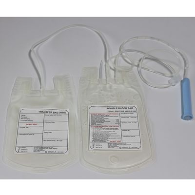 Únicos sacos de coleção quádruplos triplos dobro do sangue