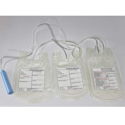 Únicos sacos de coleção quádruplos triplos dobro do sangue