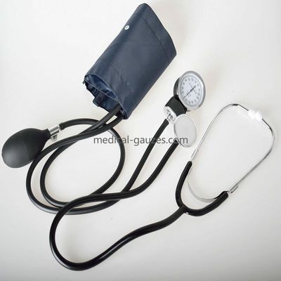 Arme os equipamentos diagnósticos médicos, tipo aneroide da palma do Sphygmomanometer com estetoscópio