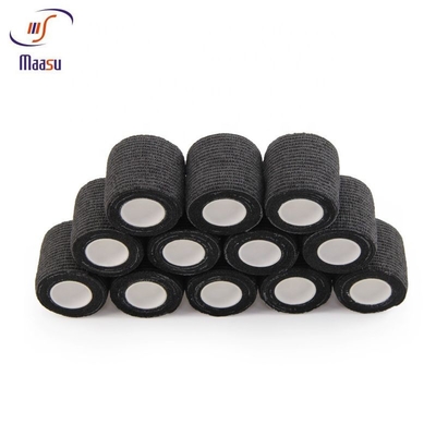 Algodão Gauze Bandage Stretch Breathable Black médico Unpatterned