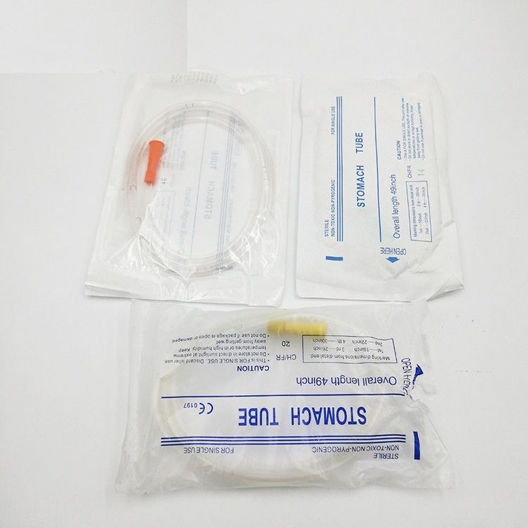 Tubos de sução FR16 médicos abertos da ponta 90cm, tubo de estômago descartável com ou sem a linha do raio X